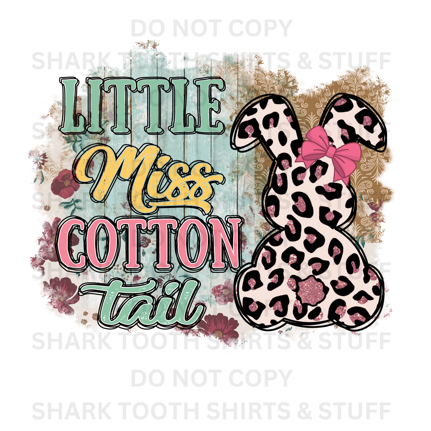 Little Miss Cottontail DTF Transfer