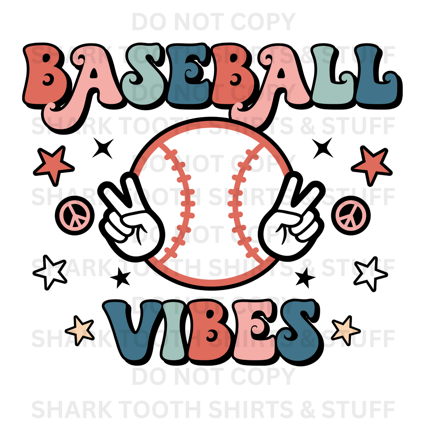 Baseball Vibes DTF Transfer