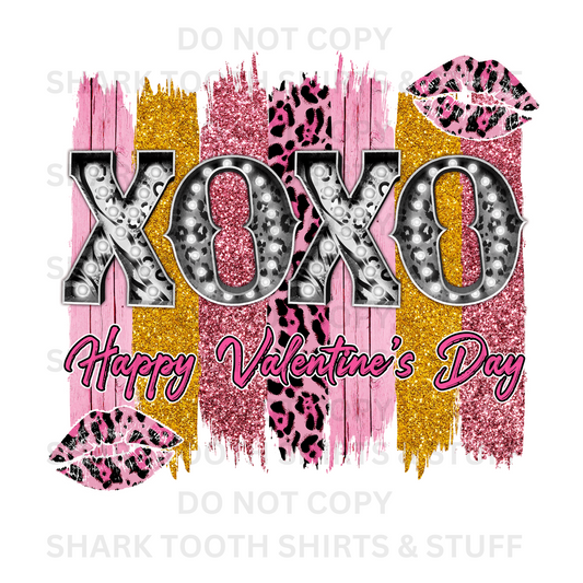 XOXO Paint Stripes DTF Transfer