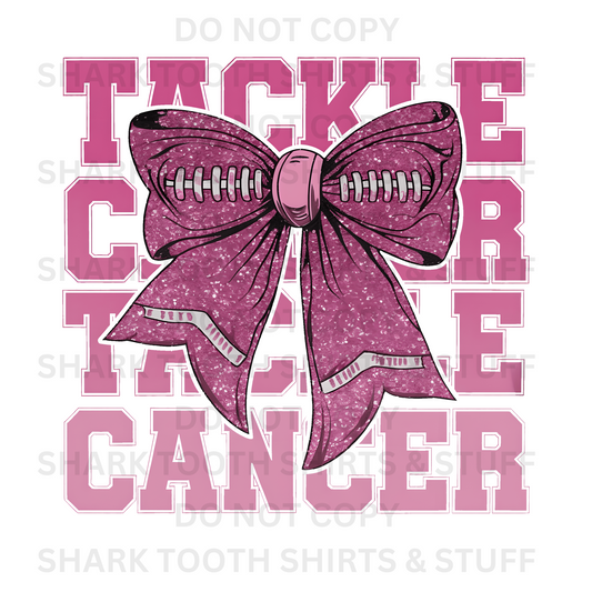 Tackle Cancer Bow DTF Transfer