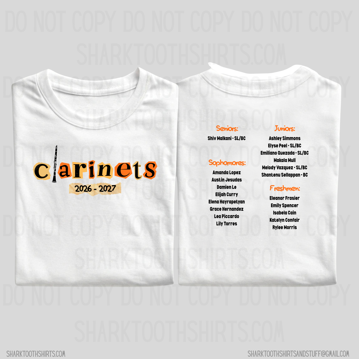 Clarinet Sectional Shirt