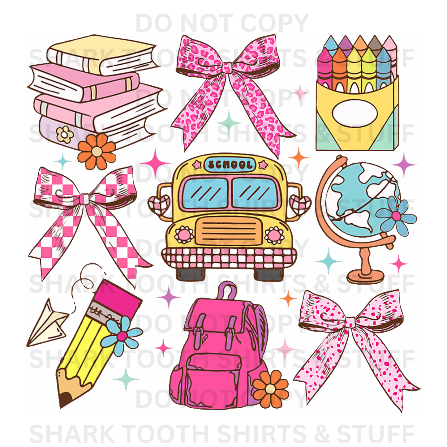 Teacher Bow Coquette #1 DTF Transfer