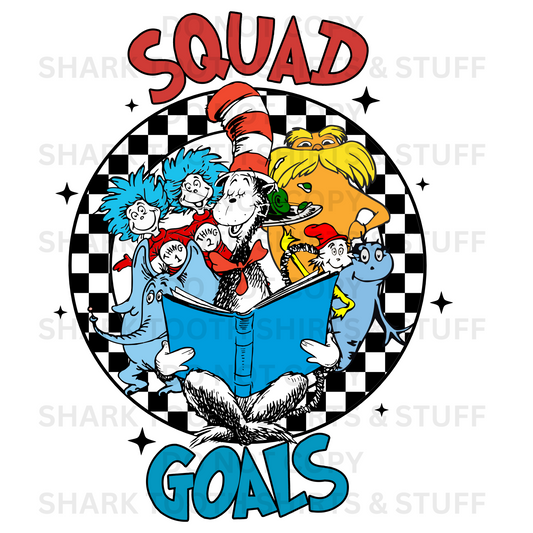 Dr. Seuss Squad Goals DTF Transfer