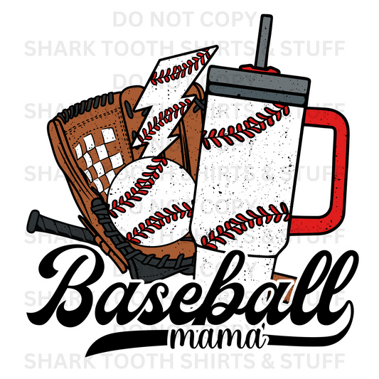 Baseball Mama Stanley DTF Transfer