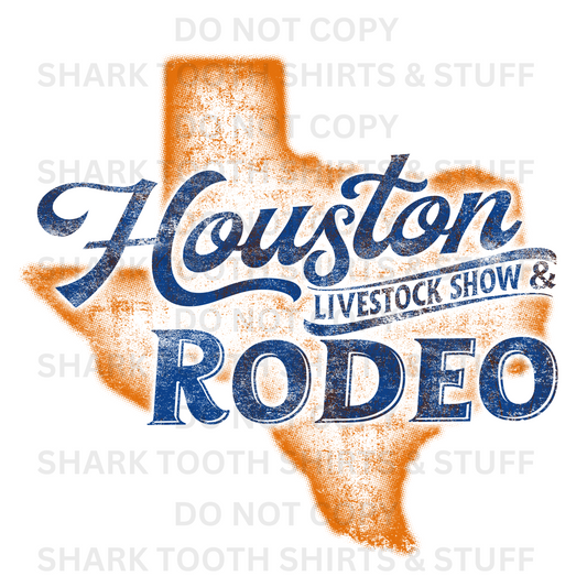 Houston Livestock Show & Rodeo DTF Transfer