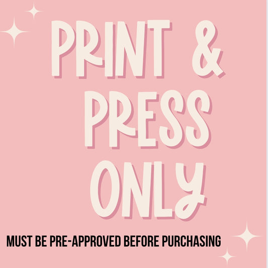 Print & Press Fee