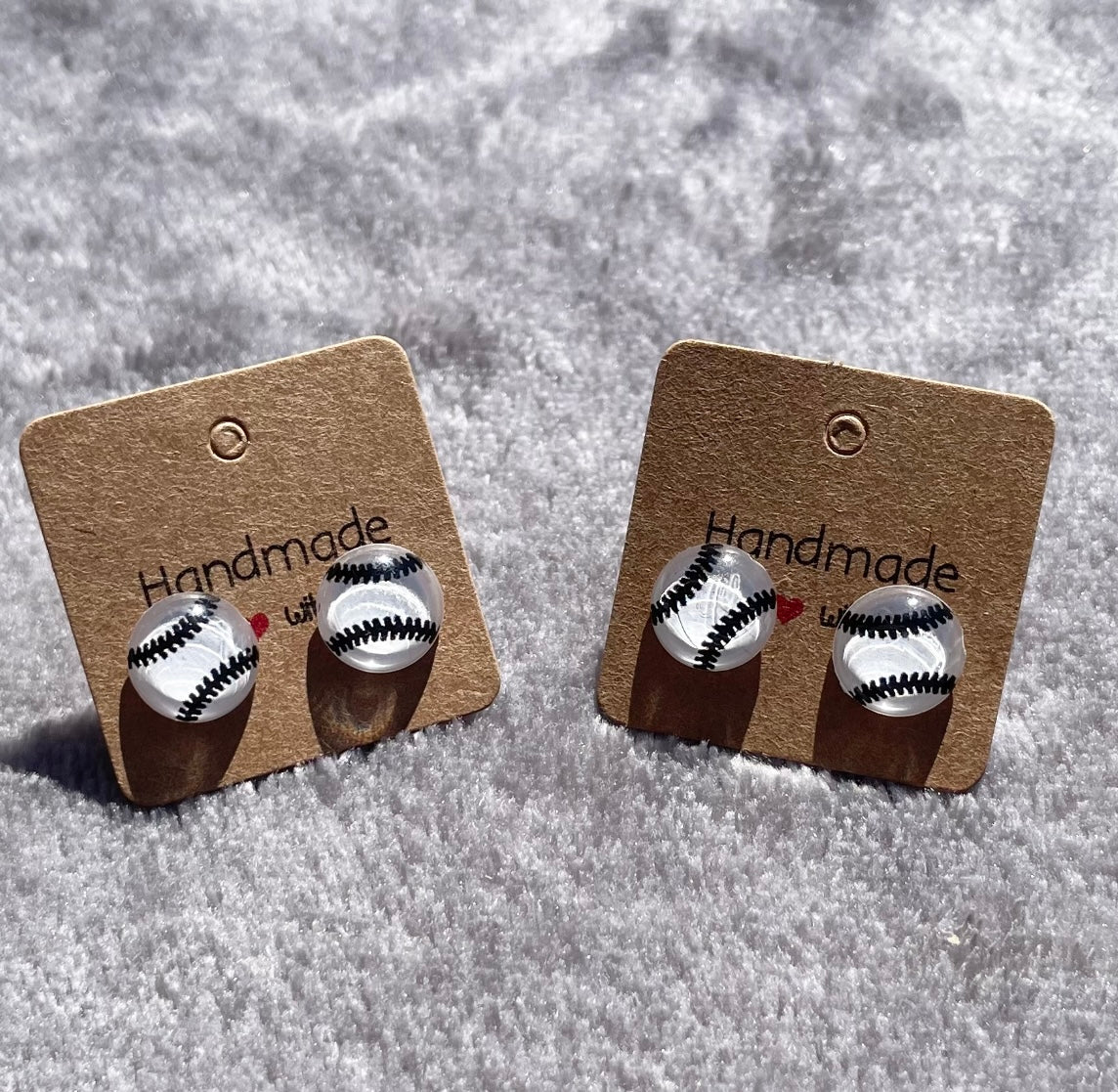 Baseball Stud Earrings