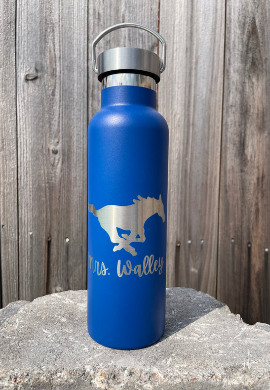 Personalized Mustang 20oz Insulated Water Bottle