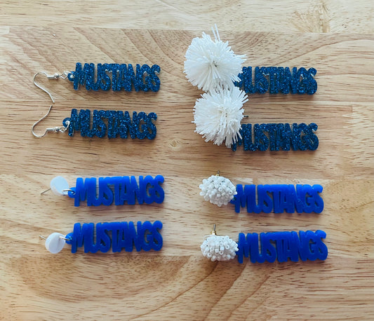 Mustang Dangle Earrings