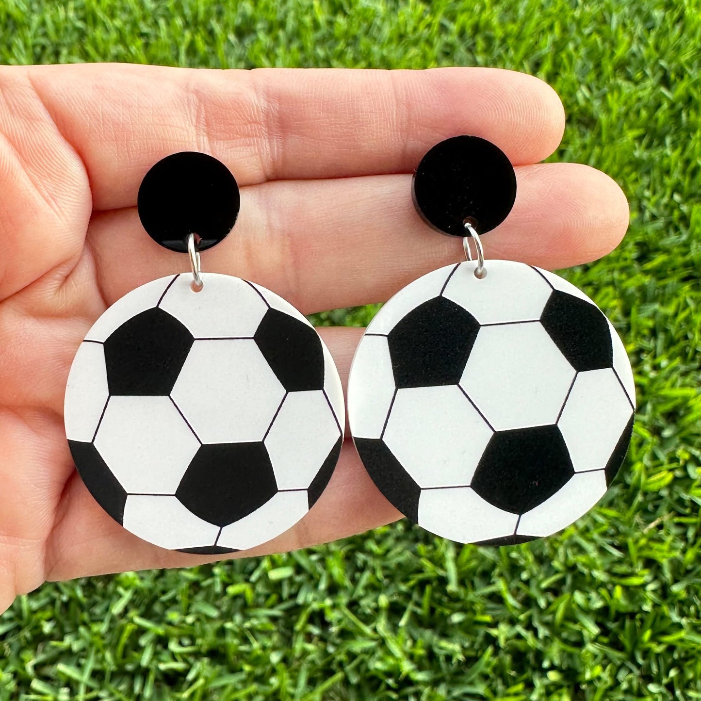 Soccer Dangle Earrings