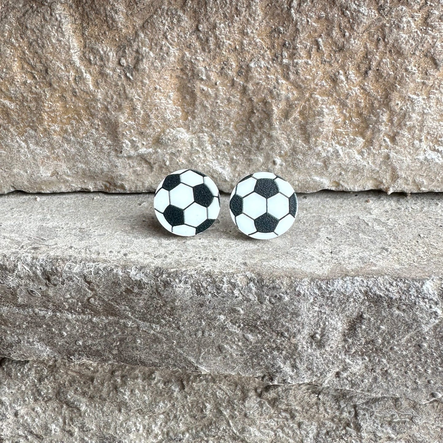 Soccer Stud Earrings