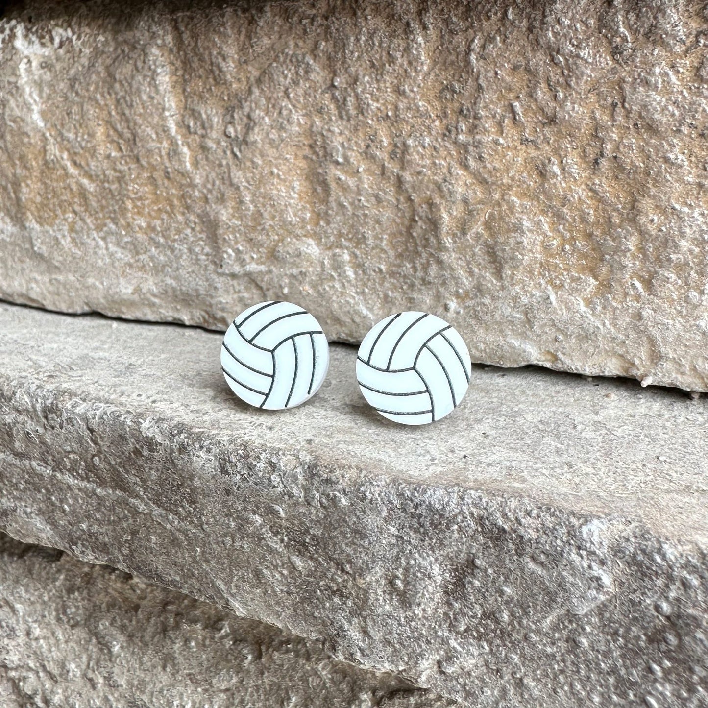 Volleyball Stud Earrings