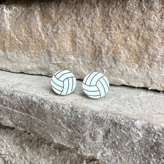 Volleyball Stud Earrings