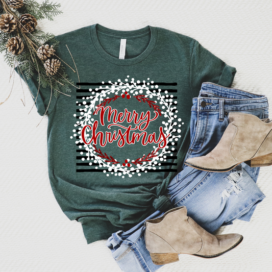 Merry Christmas Wreath Shirt