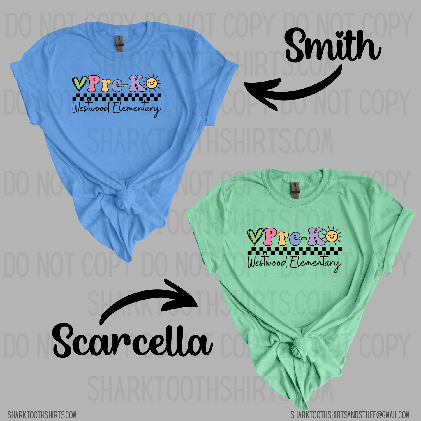 Westwood Pre-K Class Shirts