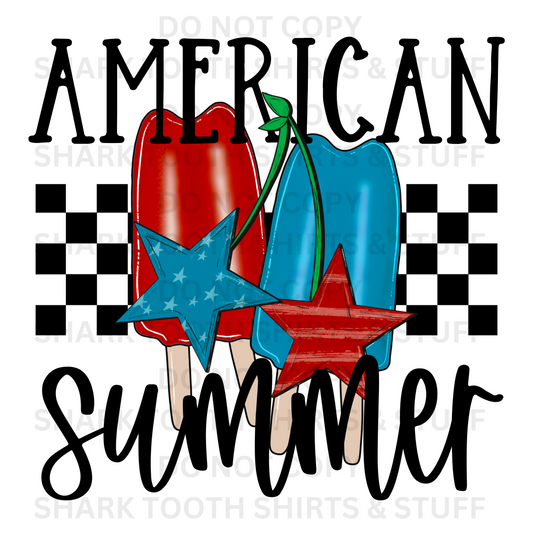 American Summer DTF Transfer