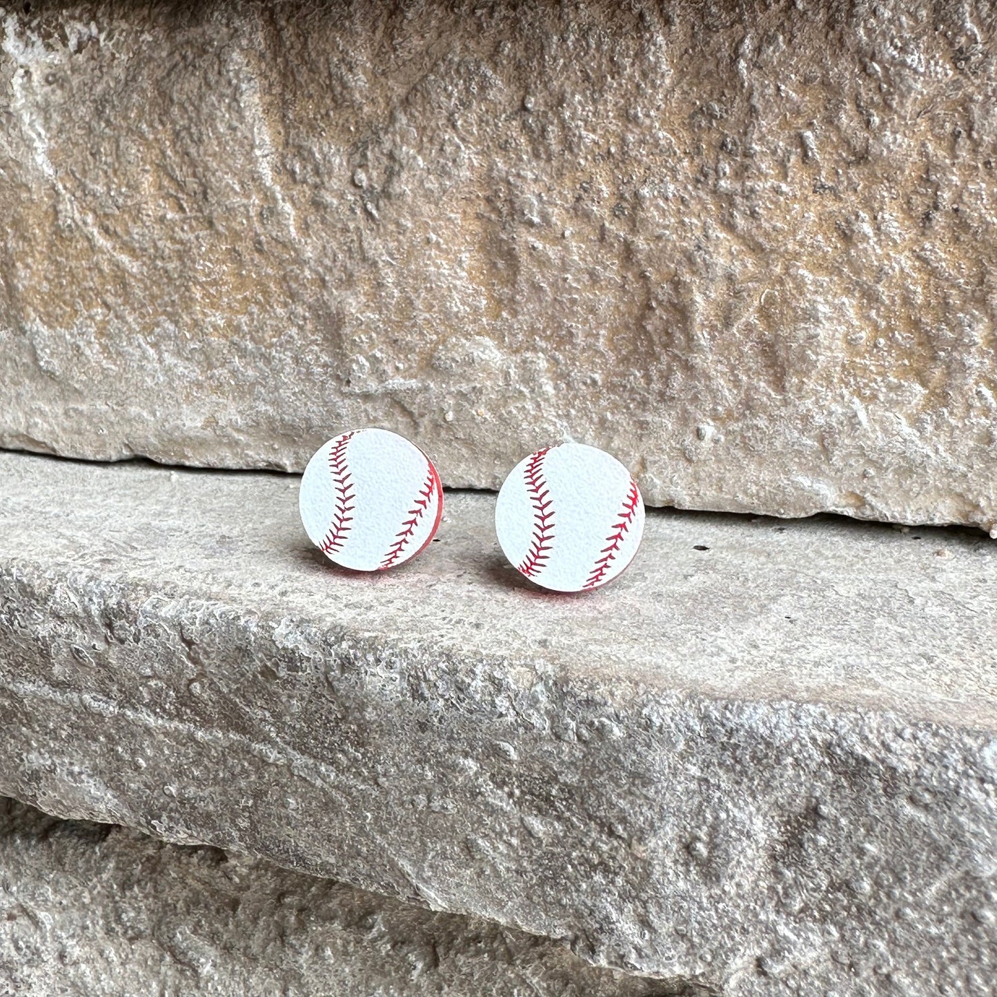 Baseball Stud Earrings
