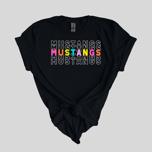 Mustangs Stacked Shirt