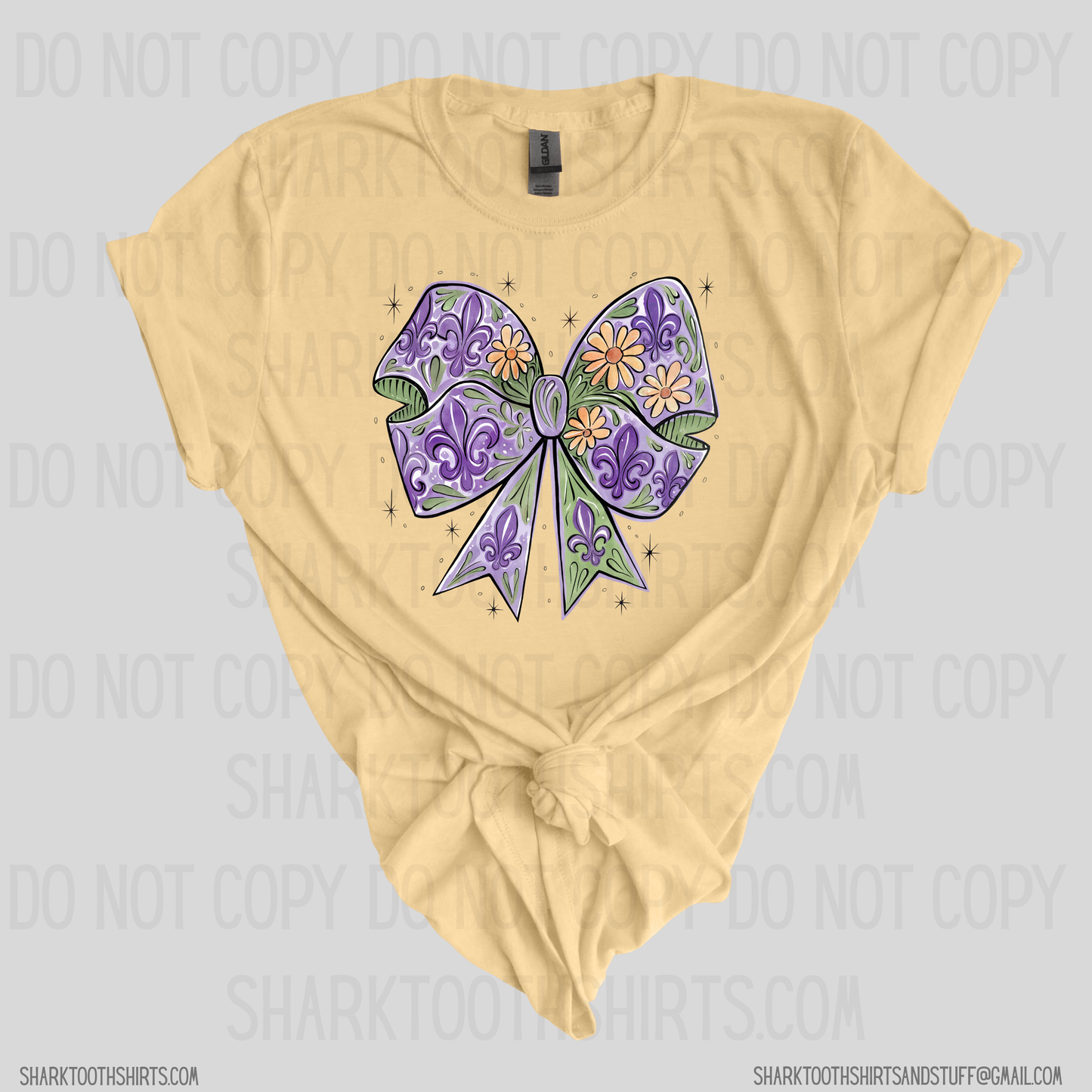 Mardi Gras Bow Shirt
