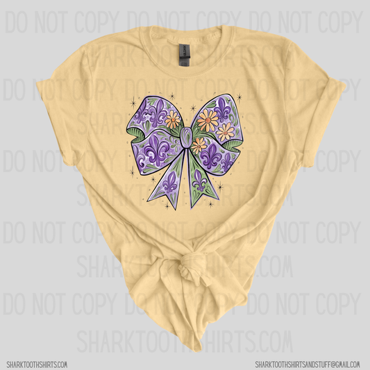 Mardi Gras Bow Shirt