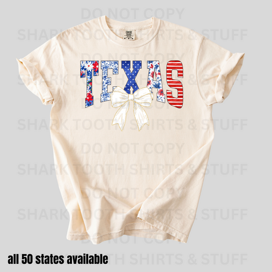 Red, White & Blue State Shirt (Comfort Colors)