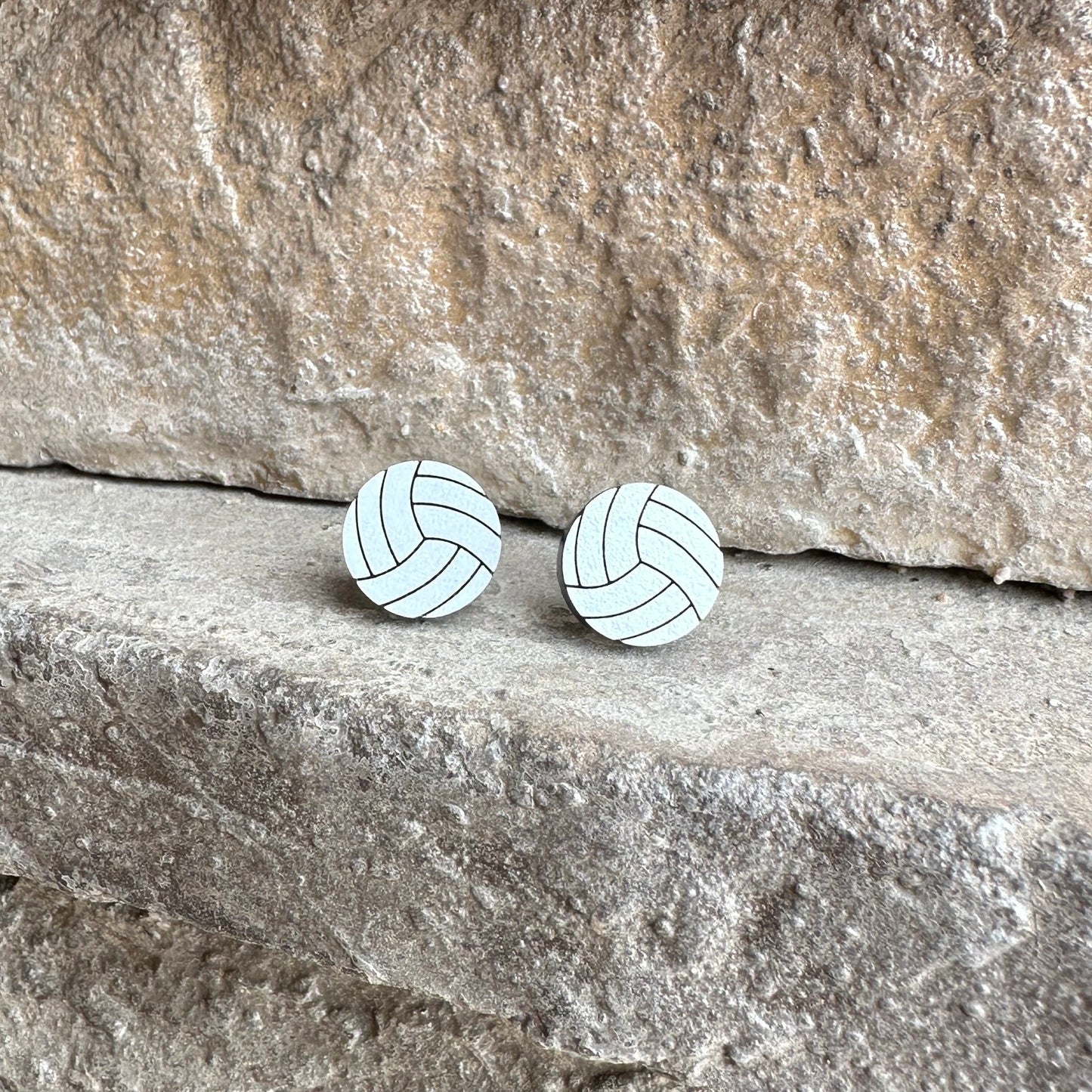 Volleyball Stud Earrings